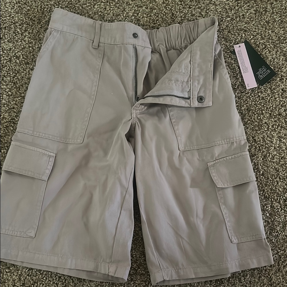 Women’s Gray Cargo Shorts